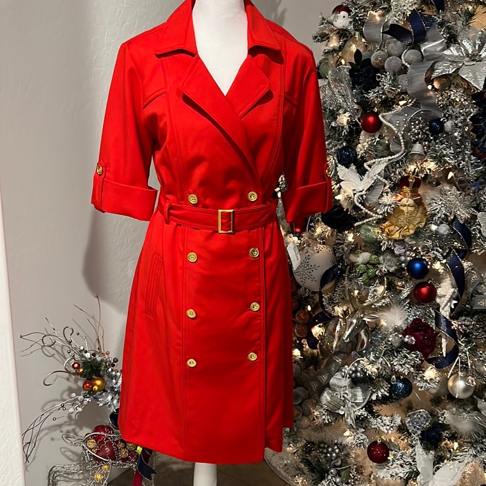 NEIMAN MARCUS NM,DOUBLE BREASTED DRESS